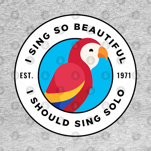 Tiki Room I Sing So Beautiful by Sandpiper Print Design